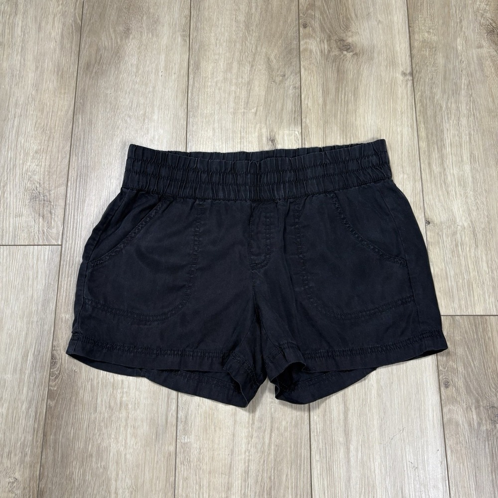 Athleta Black Athletic Shorts with Elastic Waist